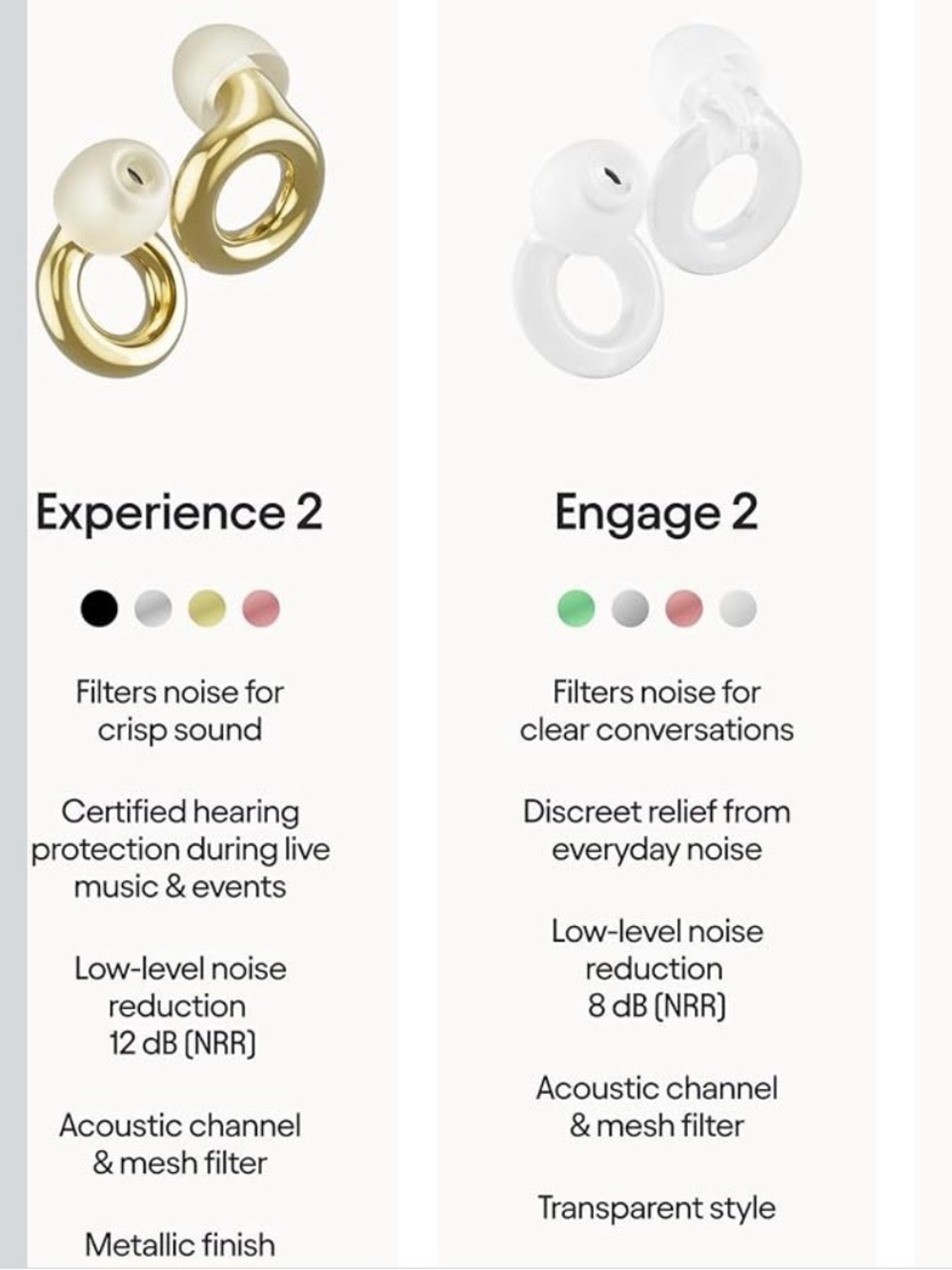 Loop Experience 2 Ear Plugs - Stylish Certified Hearing Protection for Concerts - Picture 8 of 9